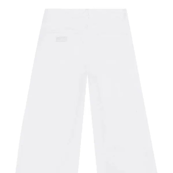GANNI Mid Rise Wide Leg White Jeans - Picture 3 of 6